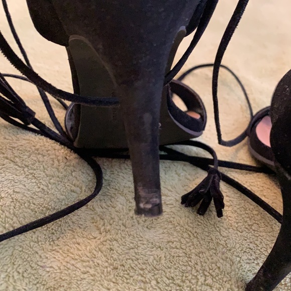 Cristian Siriano Black Suede Heels - Picture 5 of 5